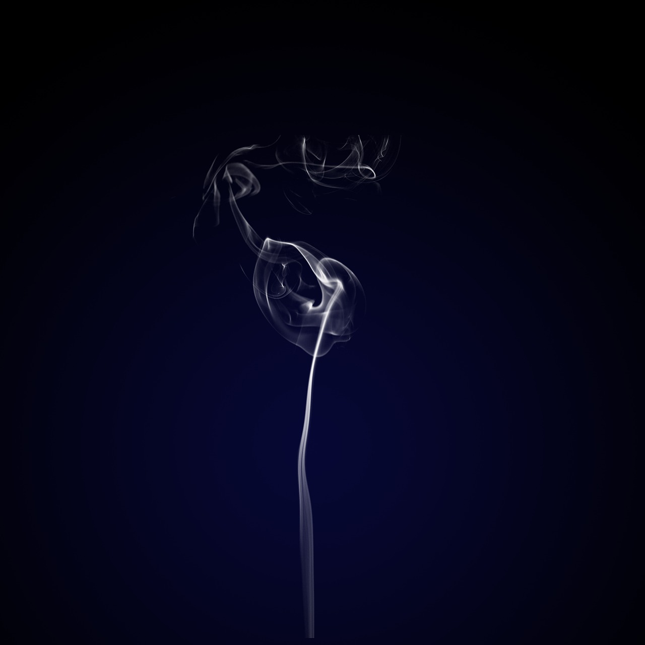 smoke blue dark free photo