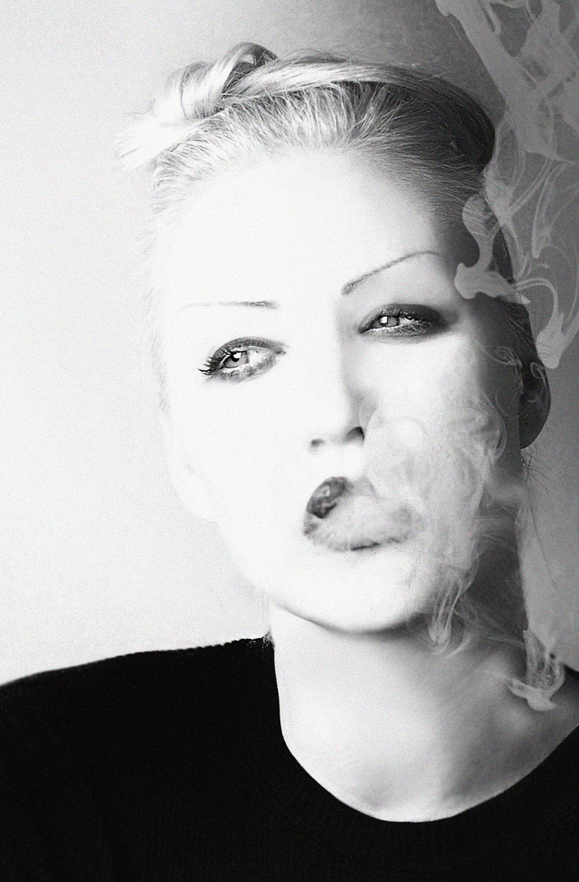 woman smoke beauty free photo