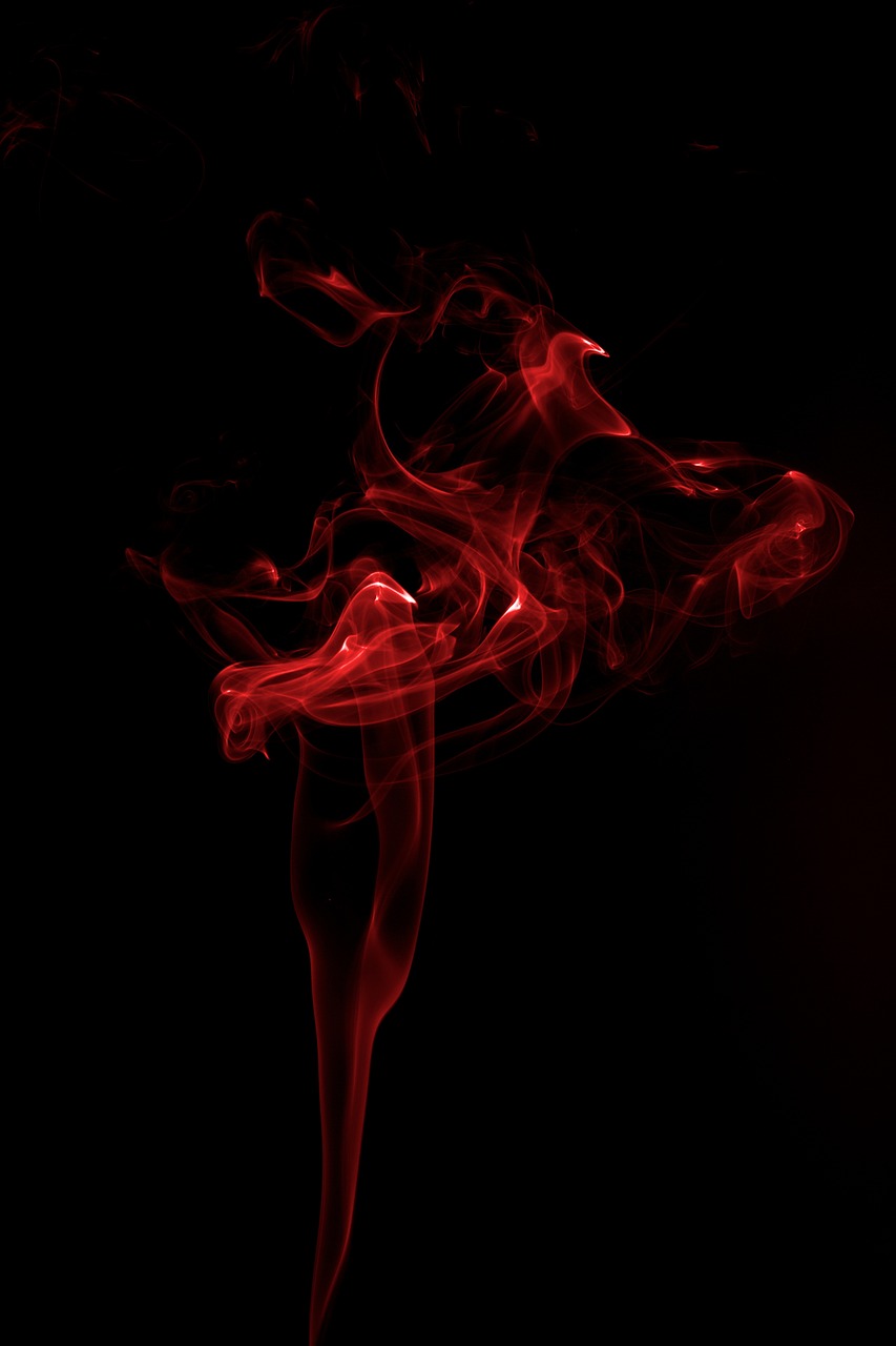 smoke art red free photo