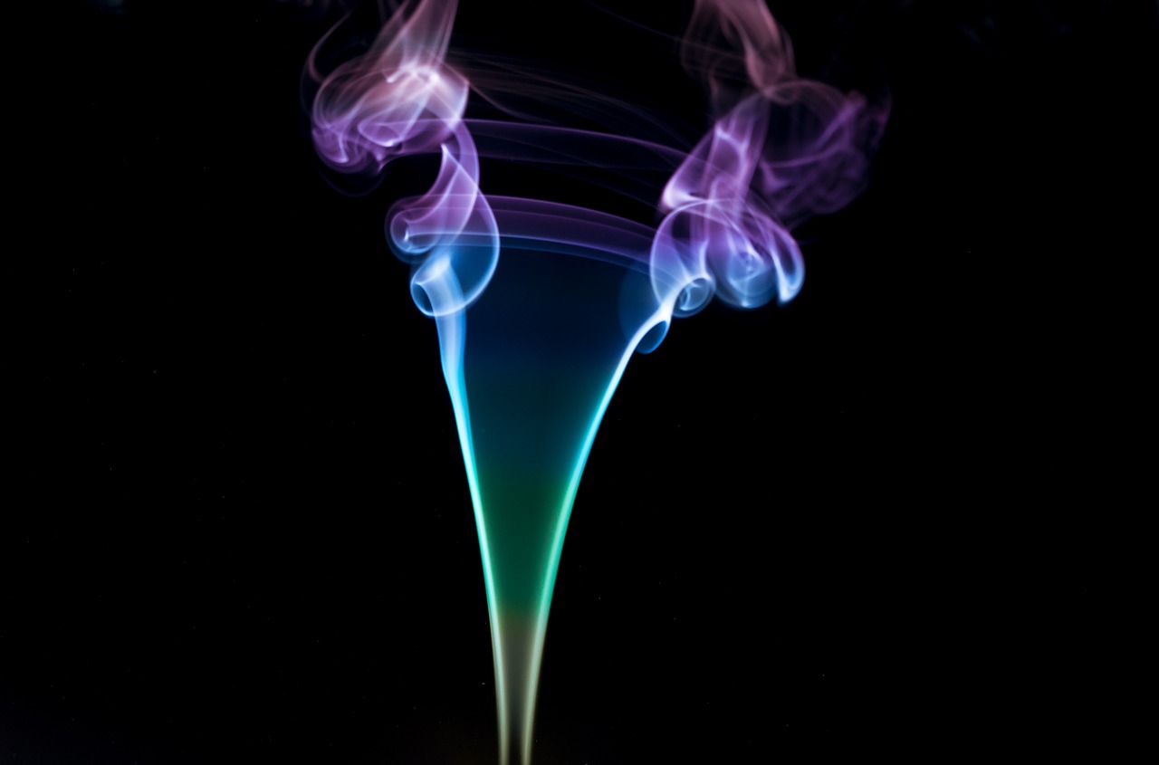 smoke art black free photo