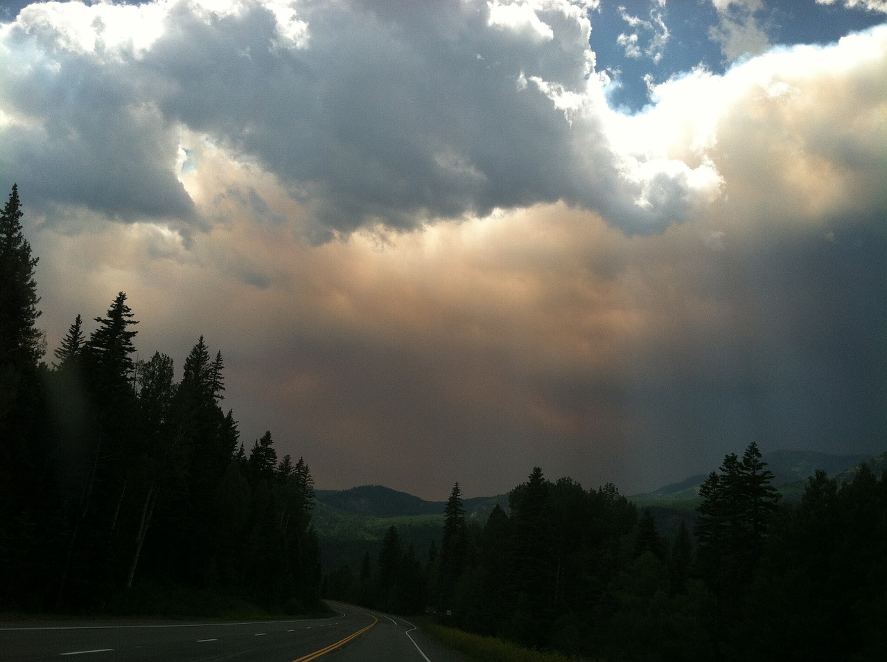 smoke landscape colorado free photo