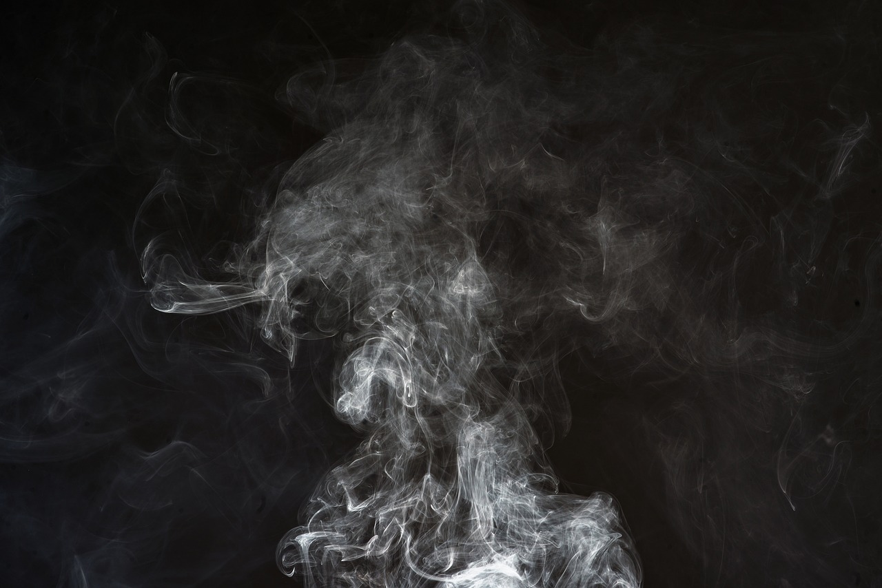 smoke black background free photo