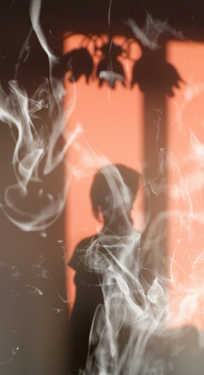 smoke shadow cigarette smoke free photo