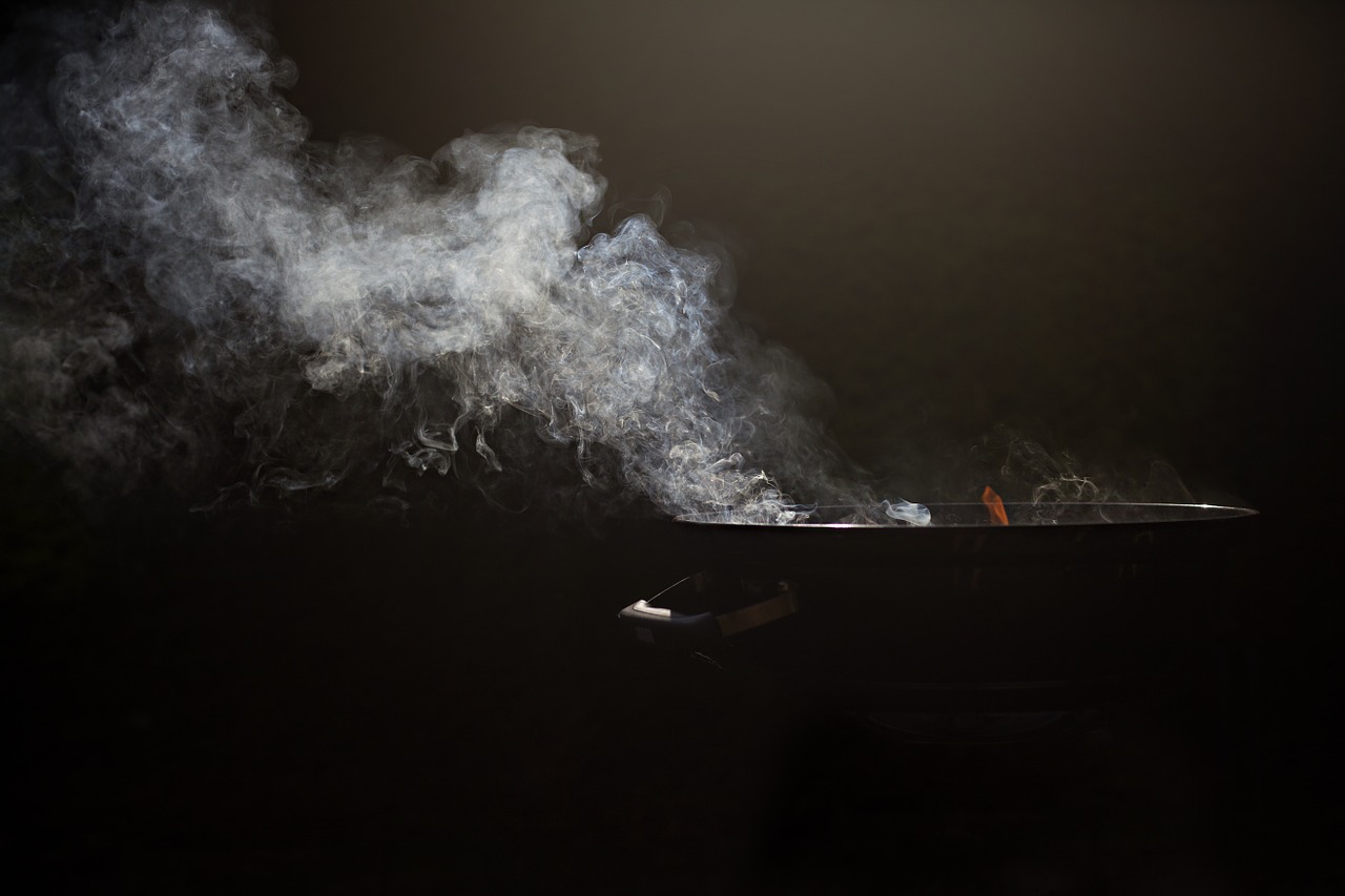 smoke grill hot free photo