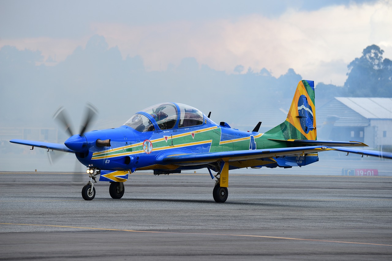 smoke squadron brazilian air force aircraft free photo