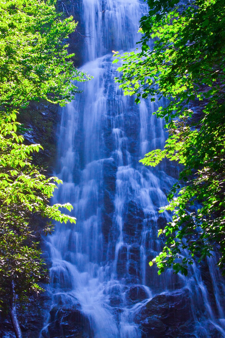 smokey mountains water falls free photo