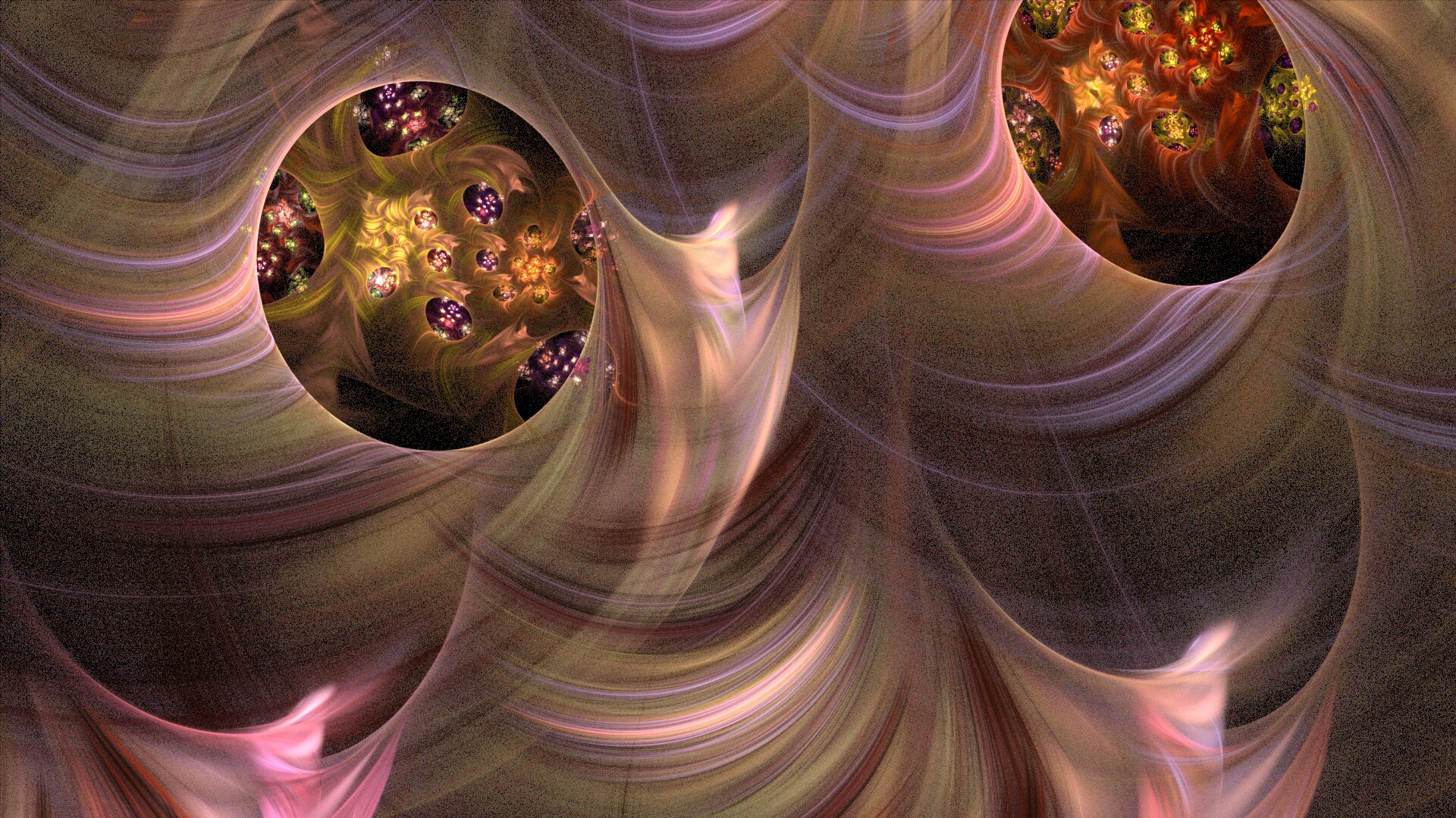 fractal smoke planets free photo