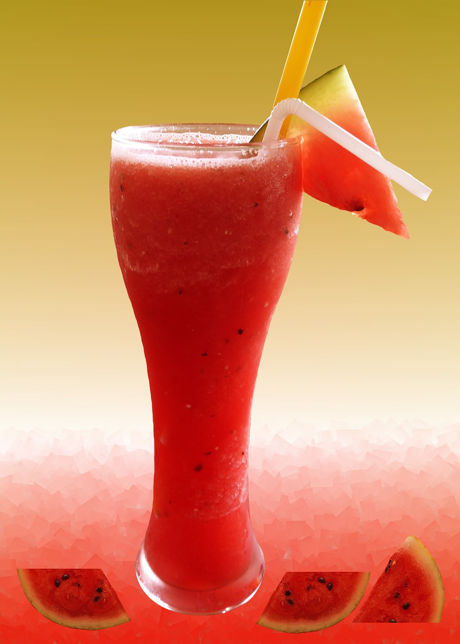 smoothie fruit juice watermelon free photo