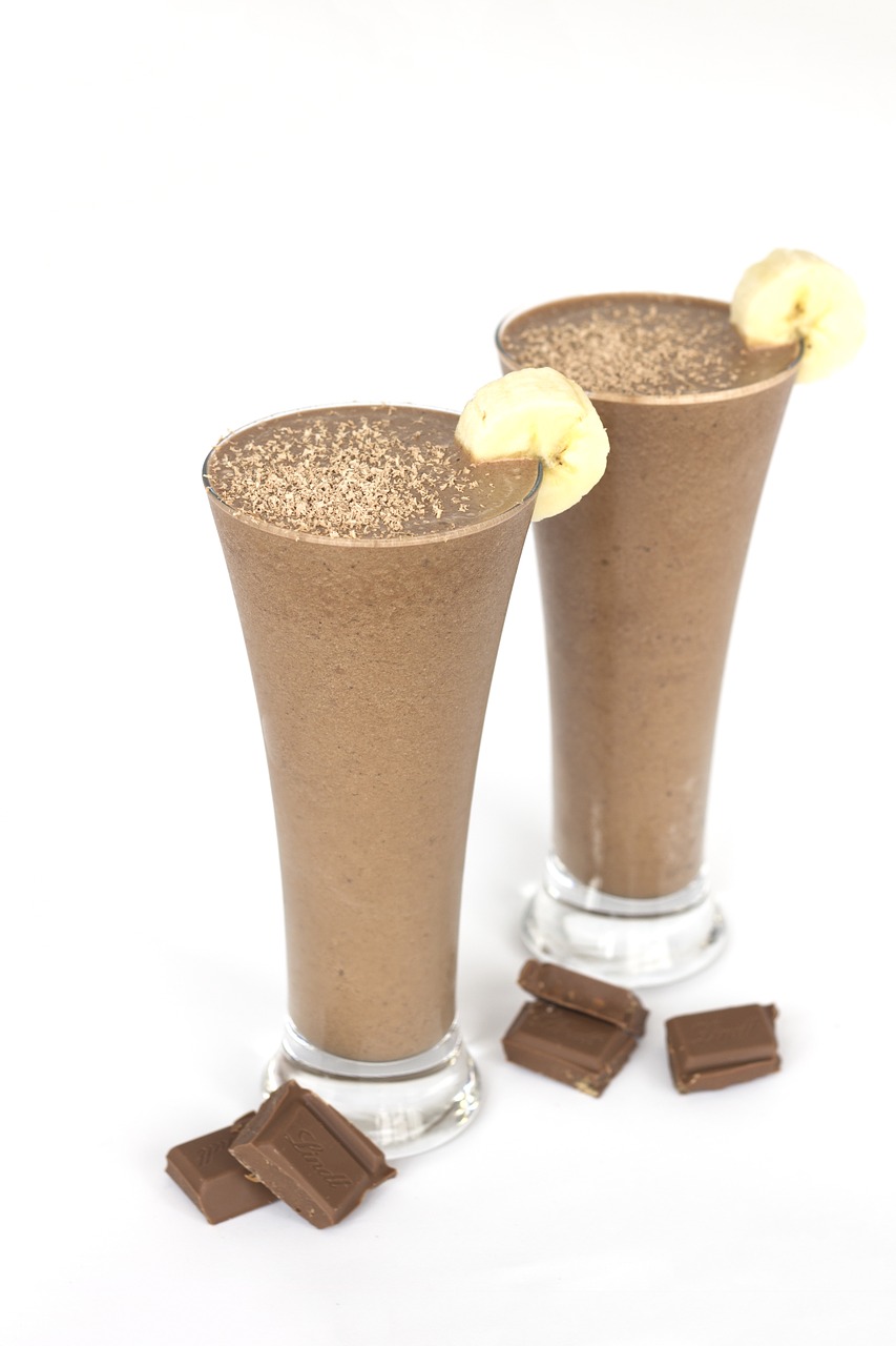 smoothie milkshake chocolate free photo