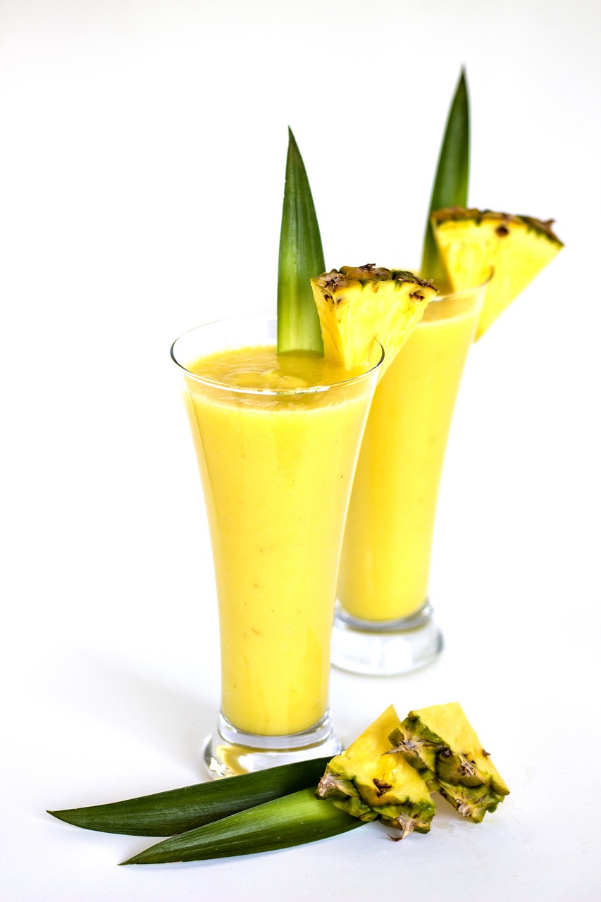 smoothie milkshake pineapple free photo