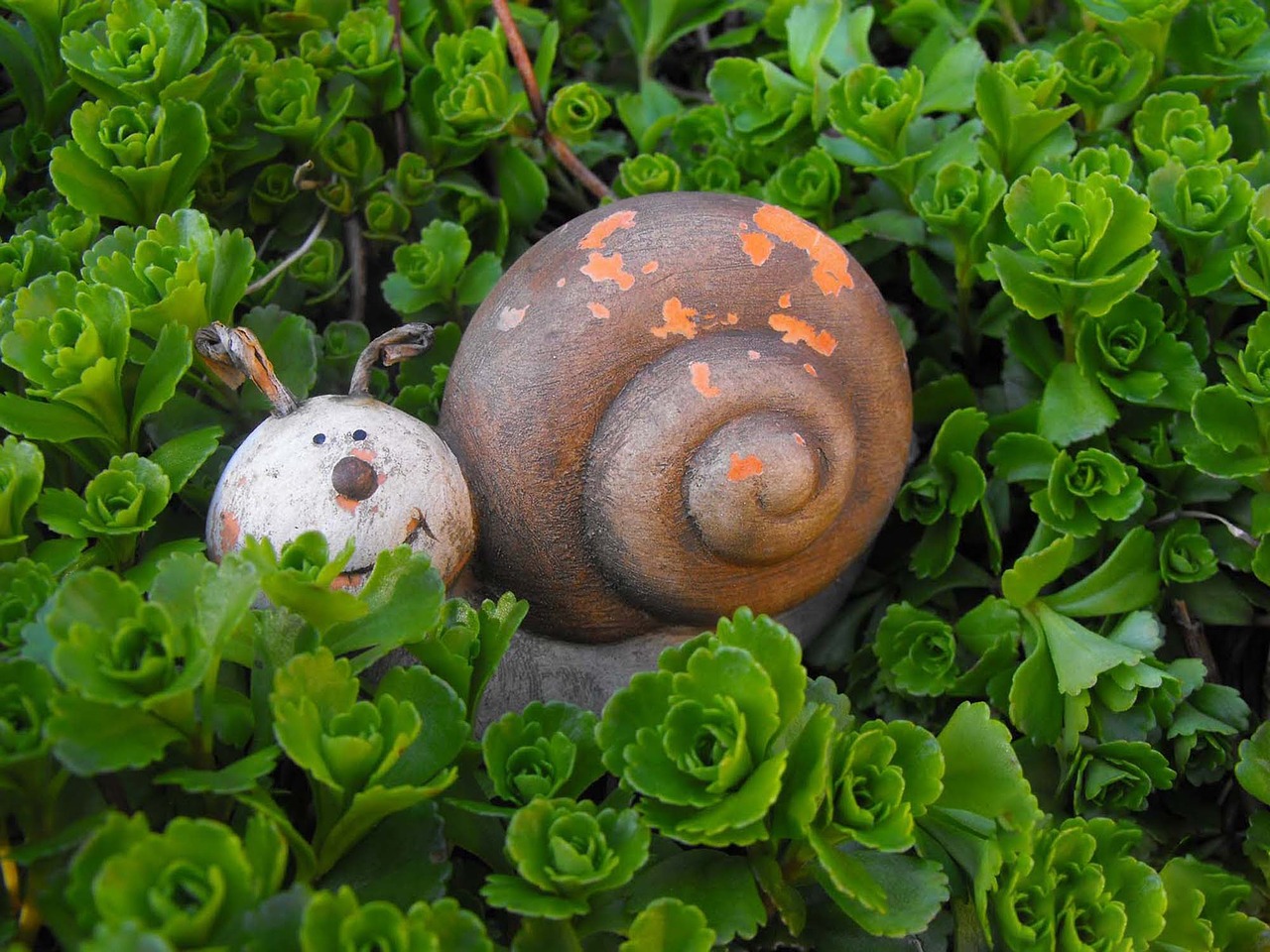 snail the statue of the statue of the free photo