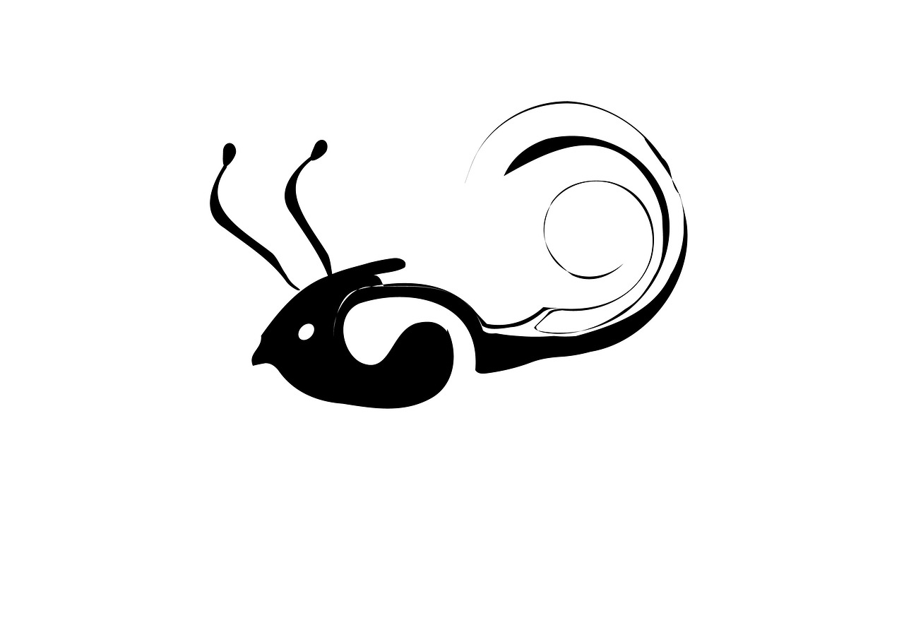 snail logo silhouette free photo