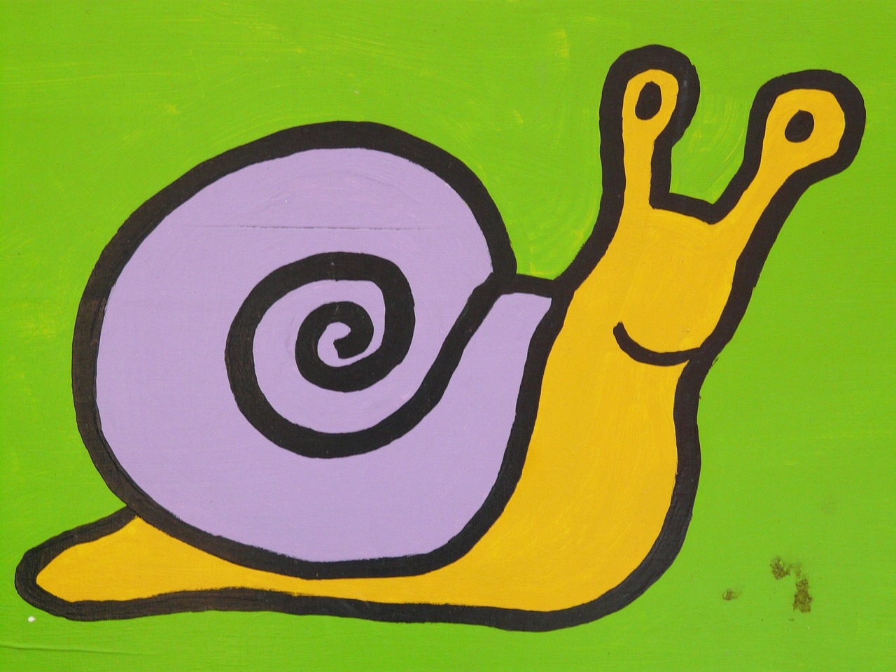 snail cartoon character drawing free photo