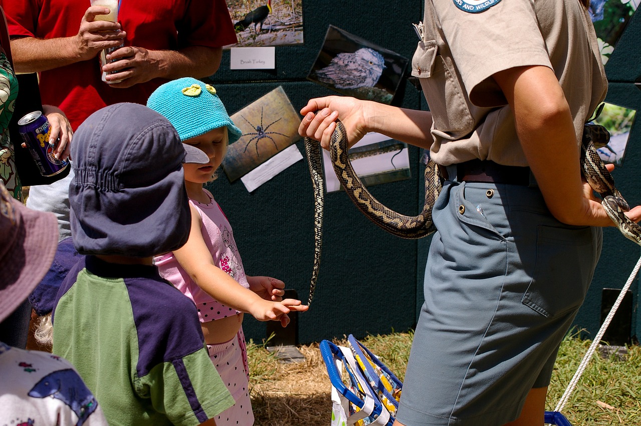snake python children free photo