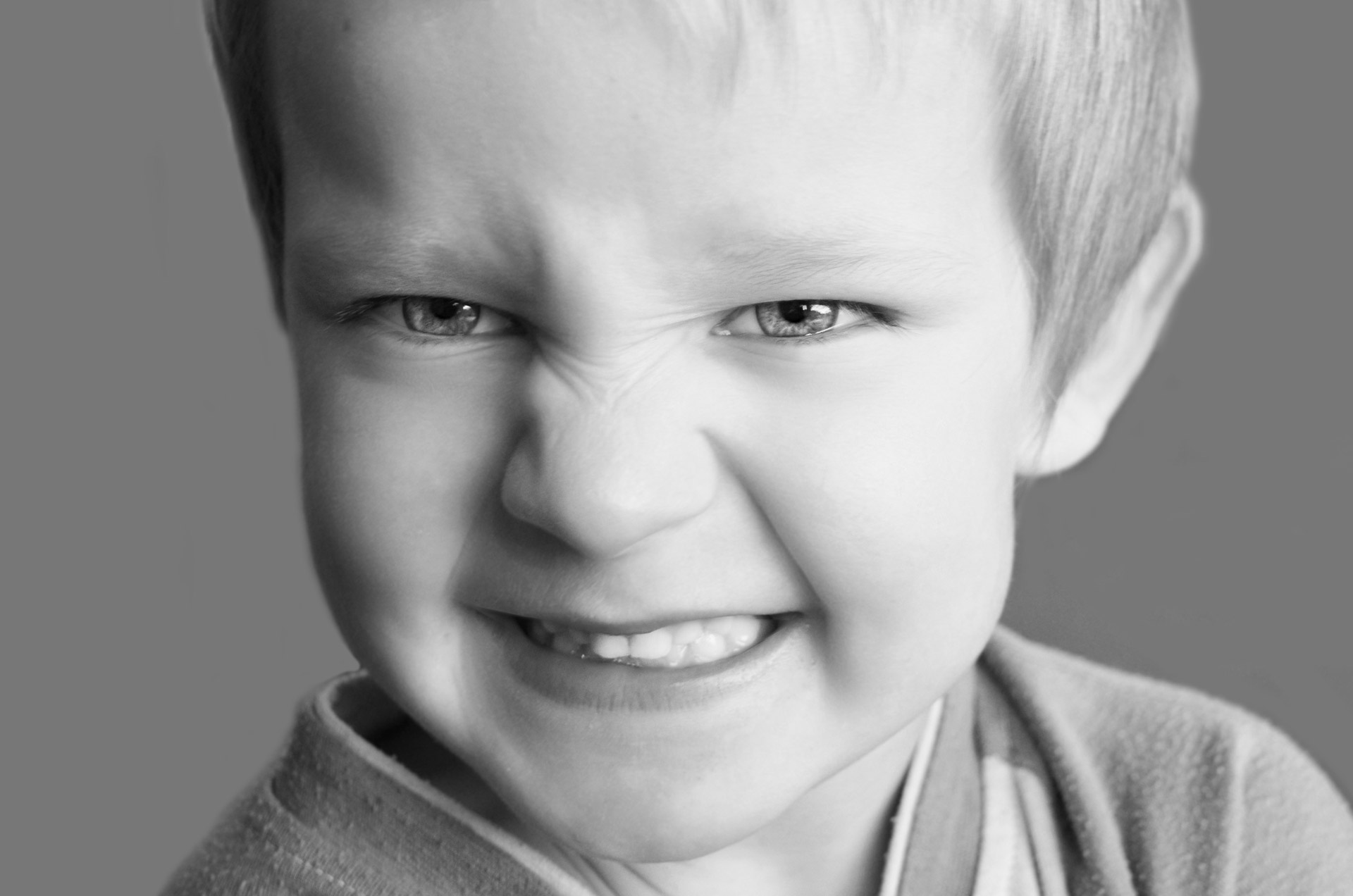 snarling child frown free photo
