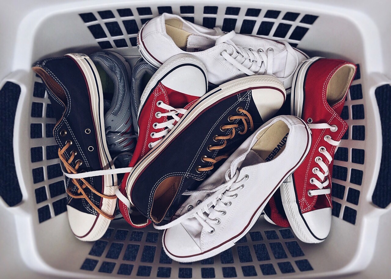 sneakers laundry shoes free photo