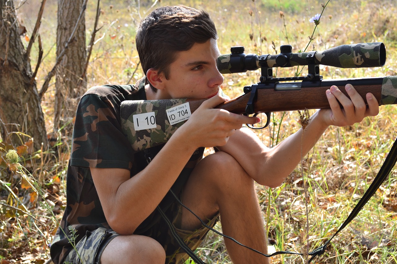 sniper guy rifle free photo