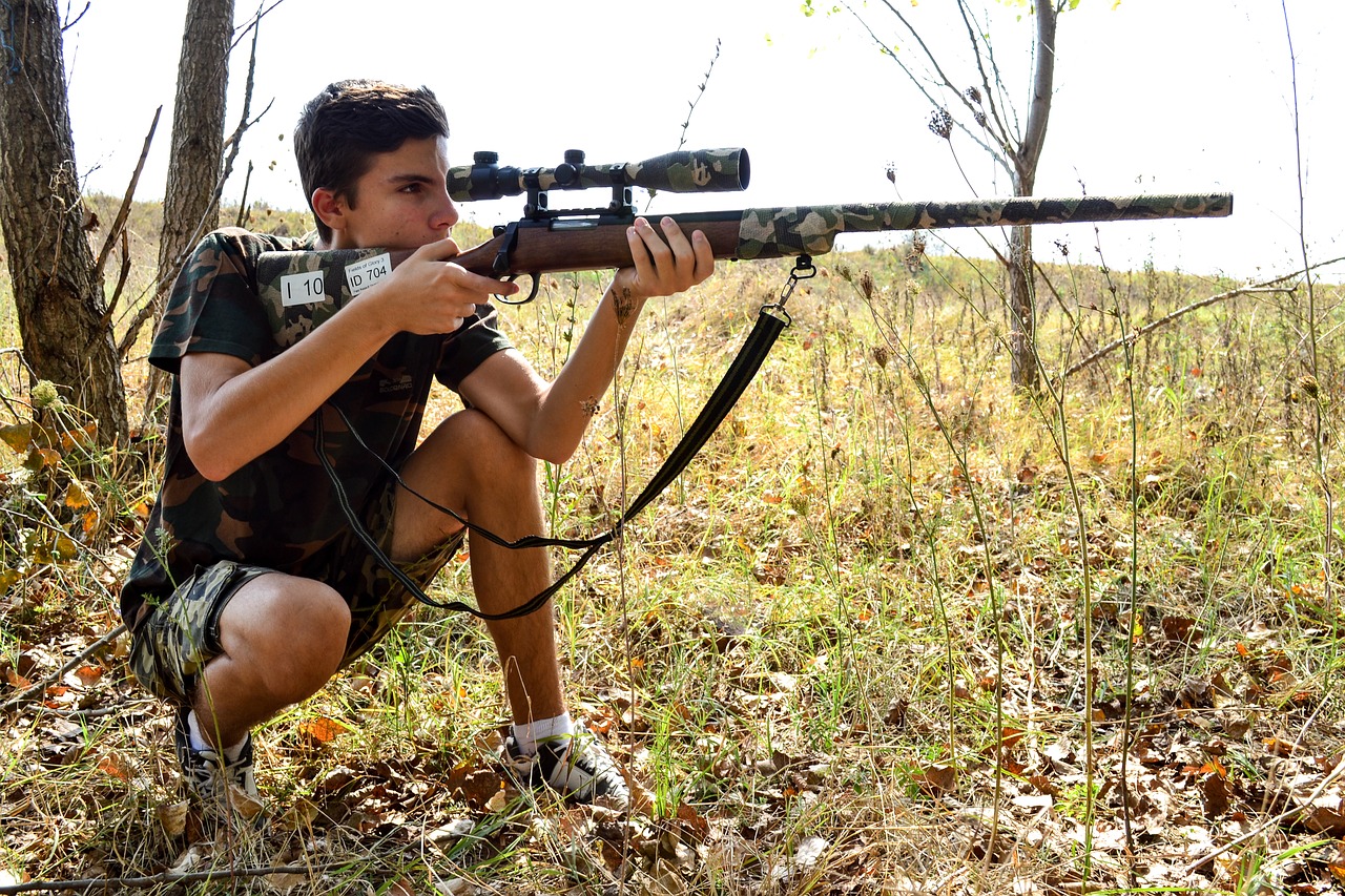sniper guy rifle free photo