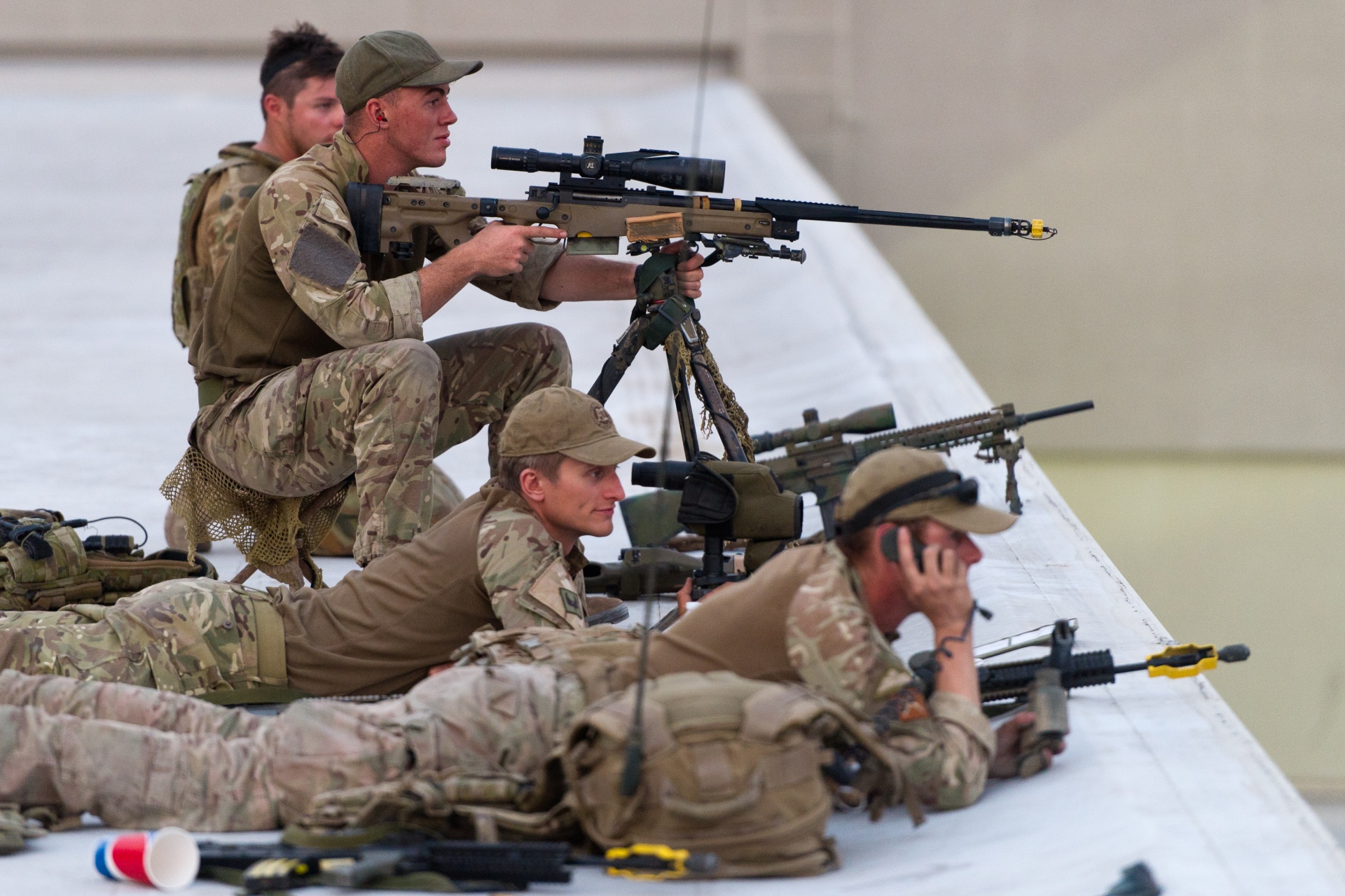 royal air force snipers airmen free photo