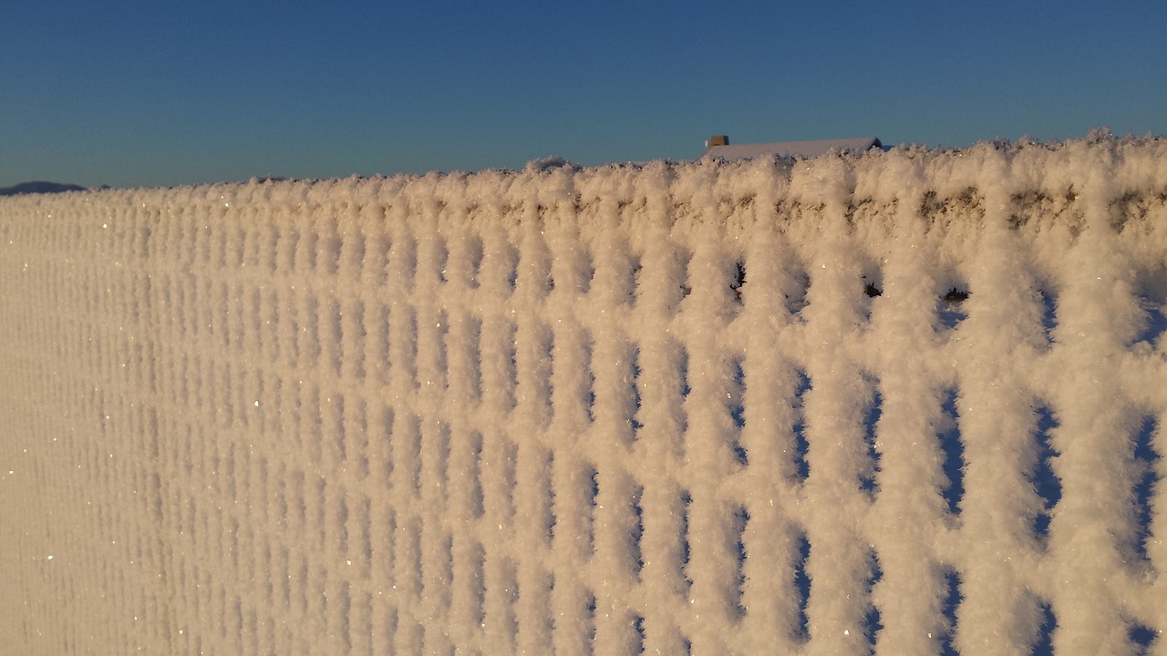 snow fence winter free photo