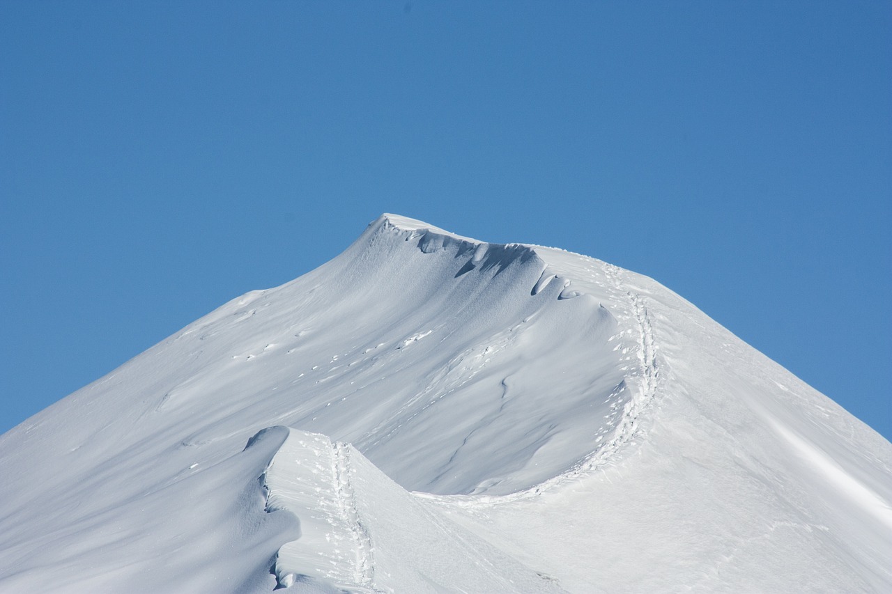 snow mountain winter free photo