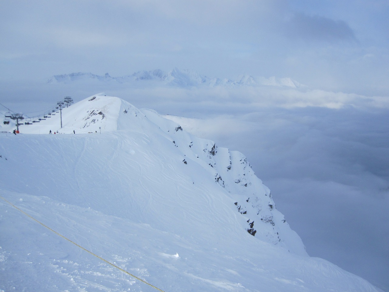 snow landscape mountains free photo