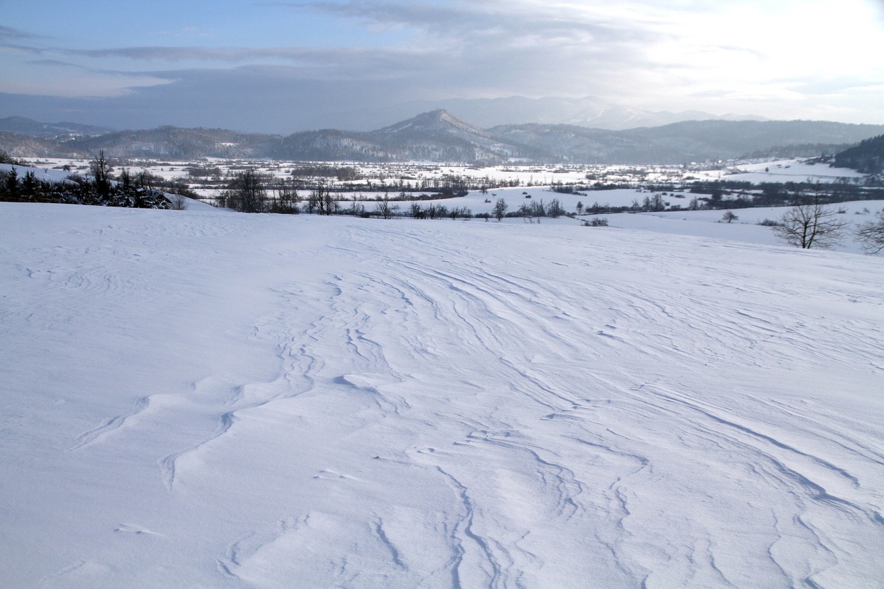 snow landscape nature free photo