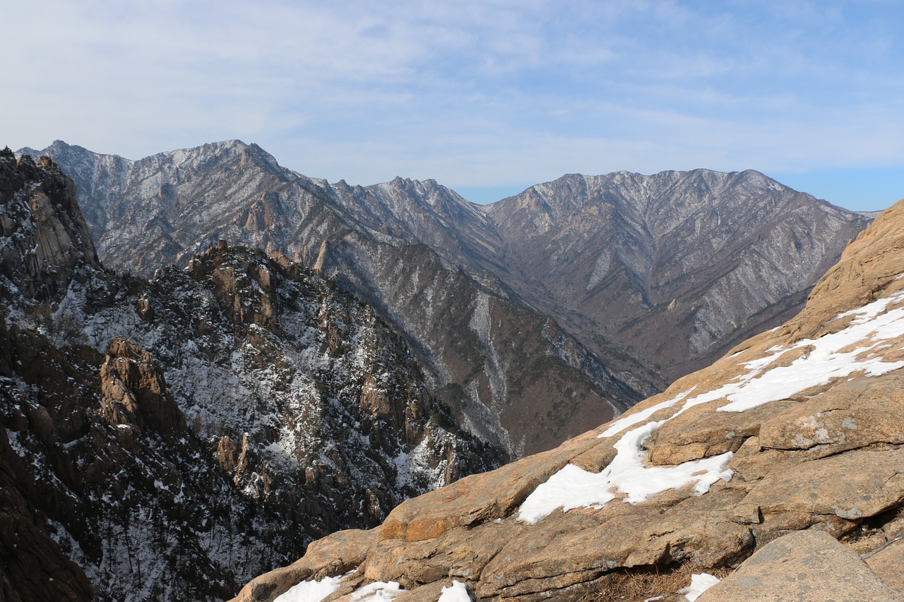 snow 嶽 mountain landscape free photo