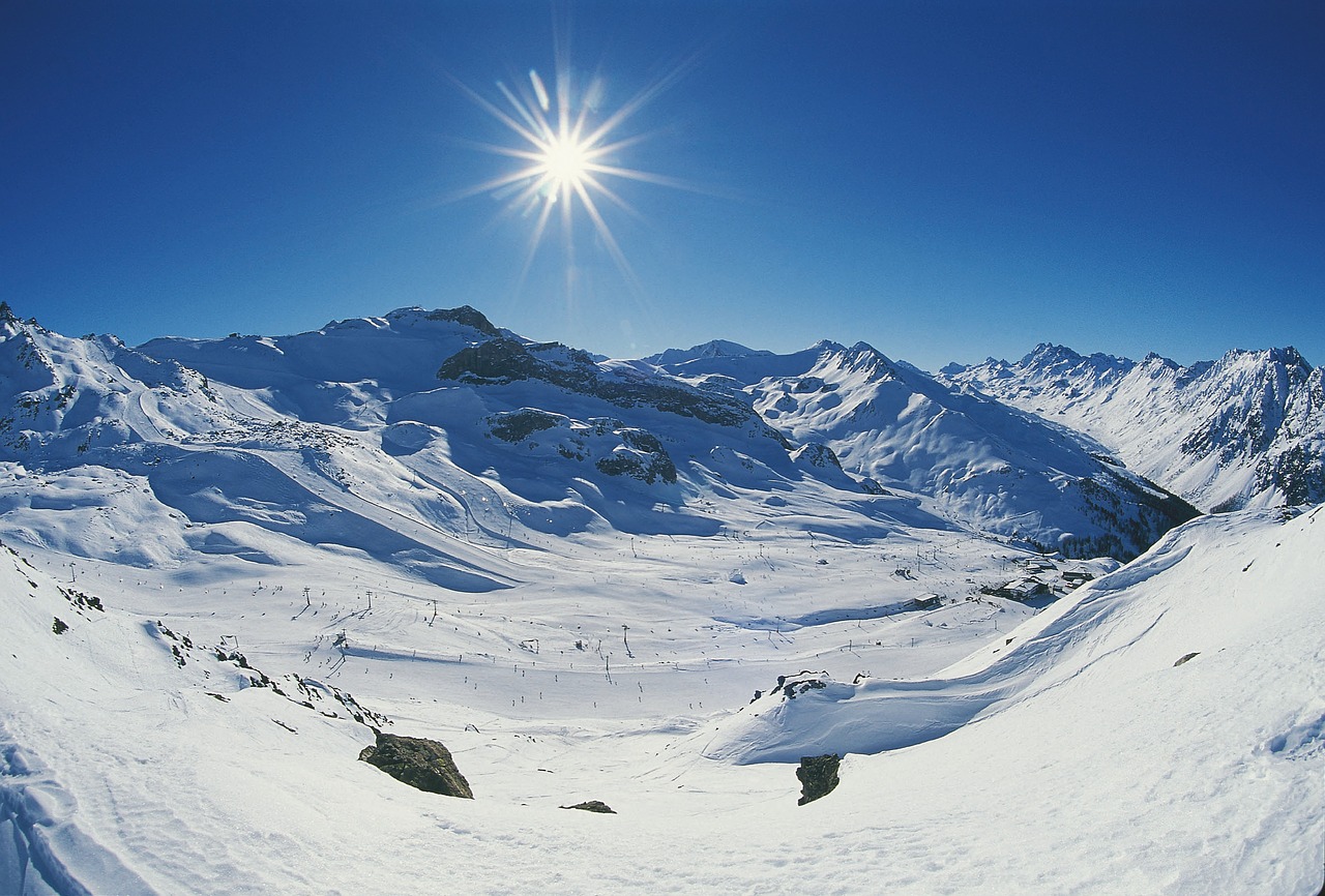 dolomites mountain winter free photo