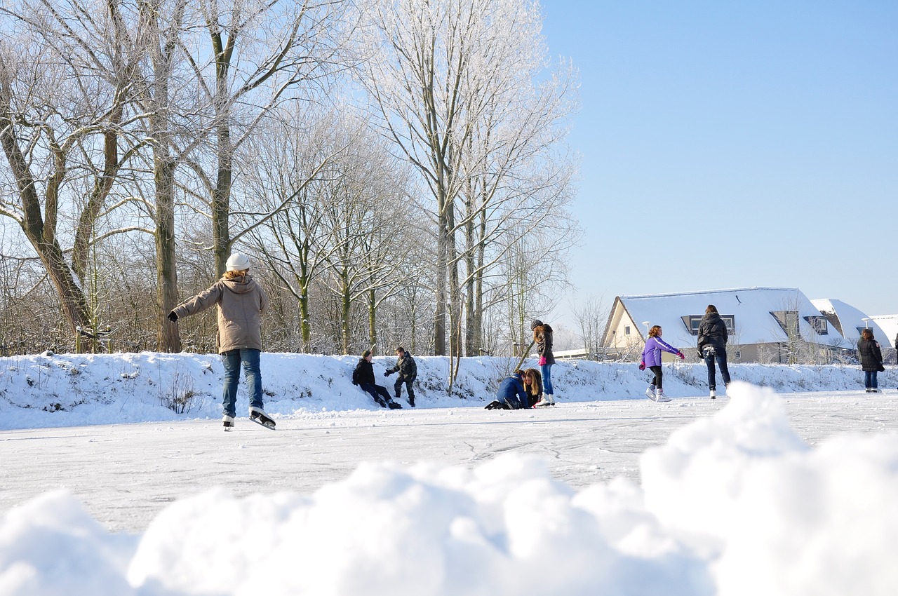 snow ice skating ice free photo