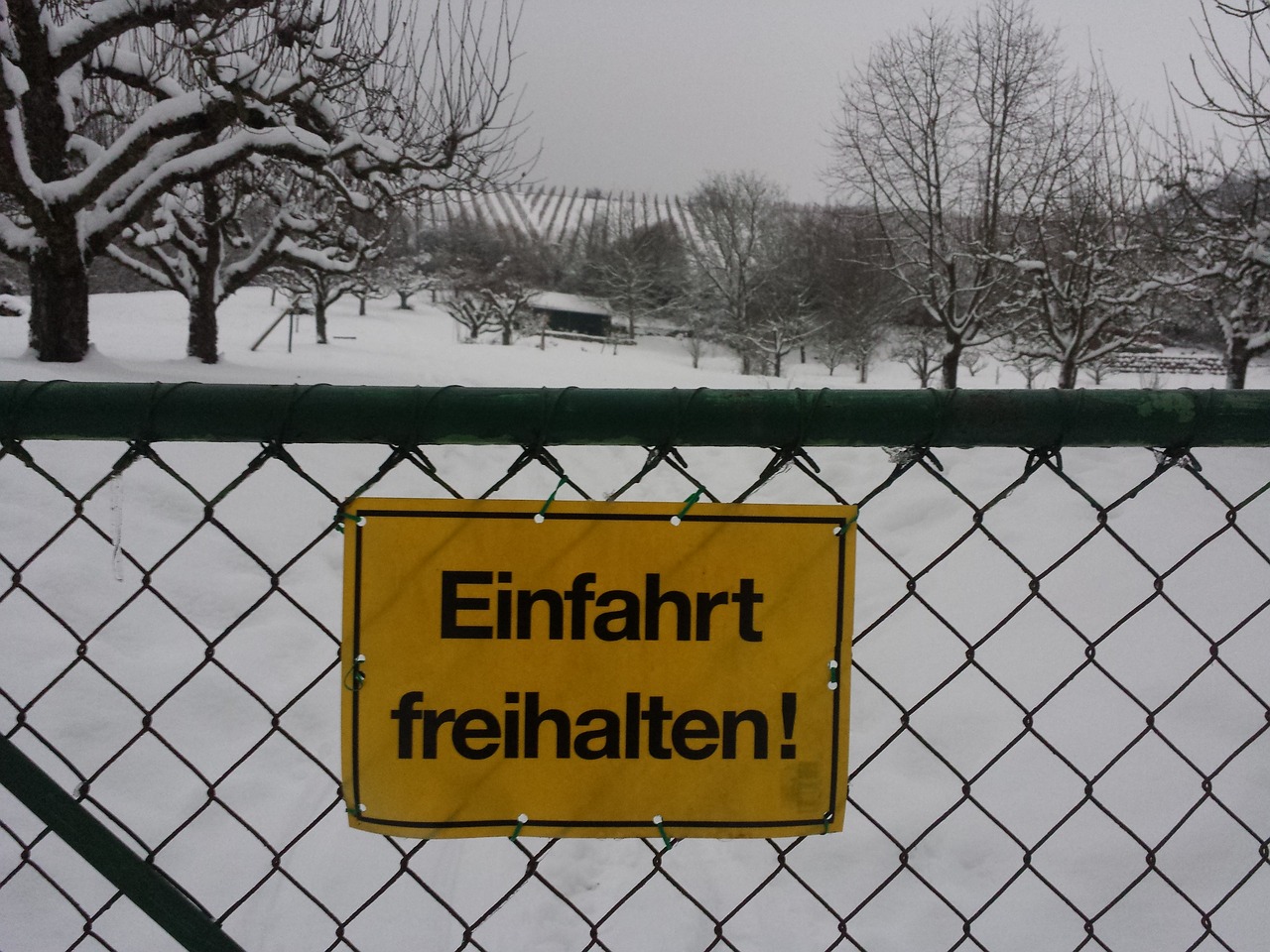 snow fence germany free photo