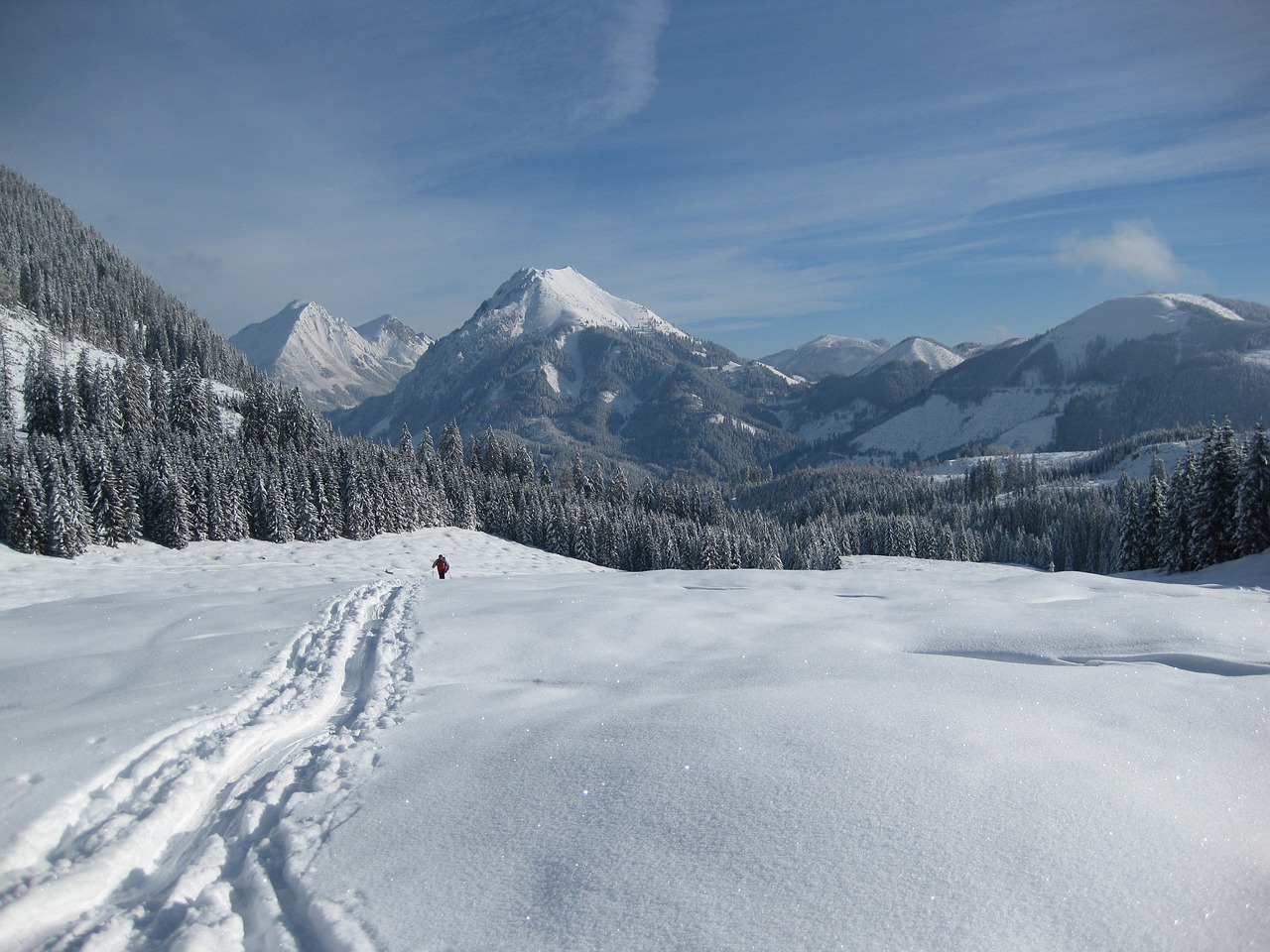 snow mountain winter free photo