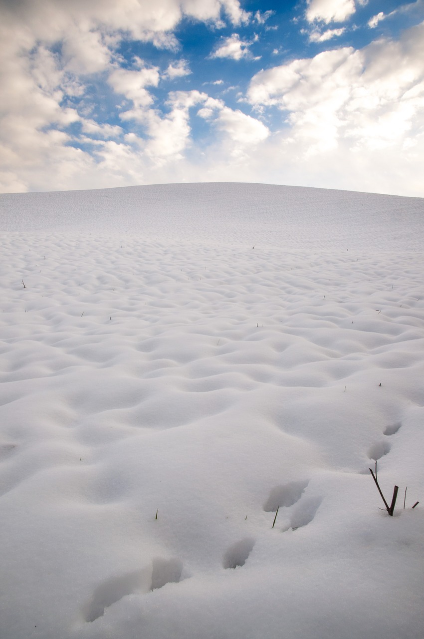 snow tuscany landscape free photo