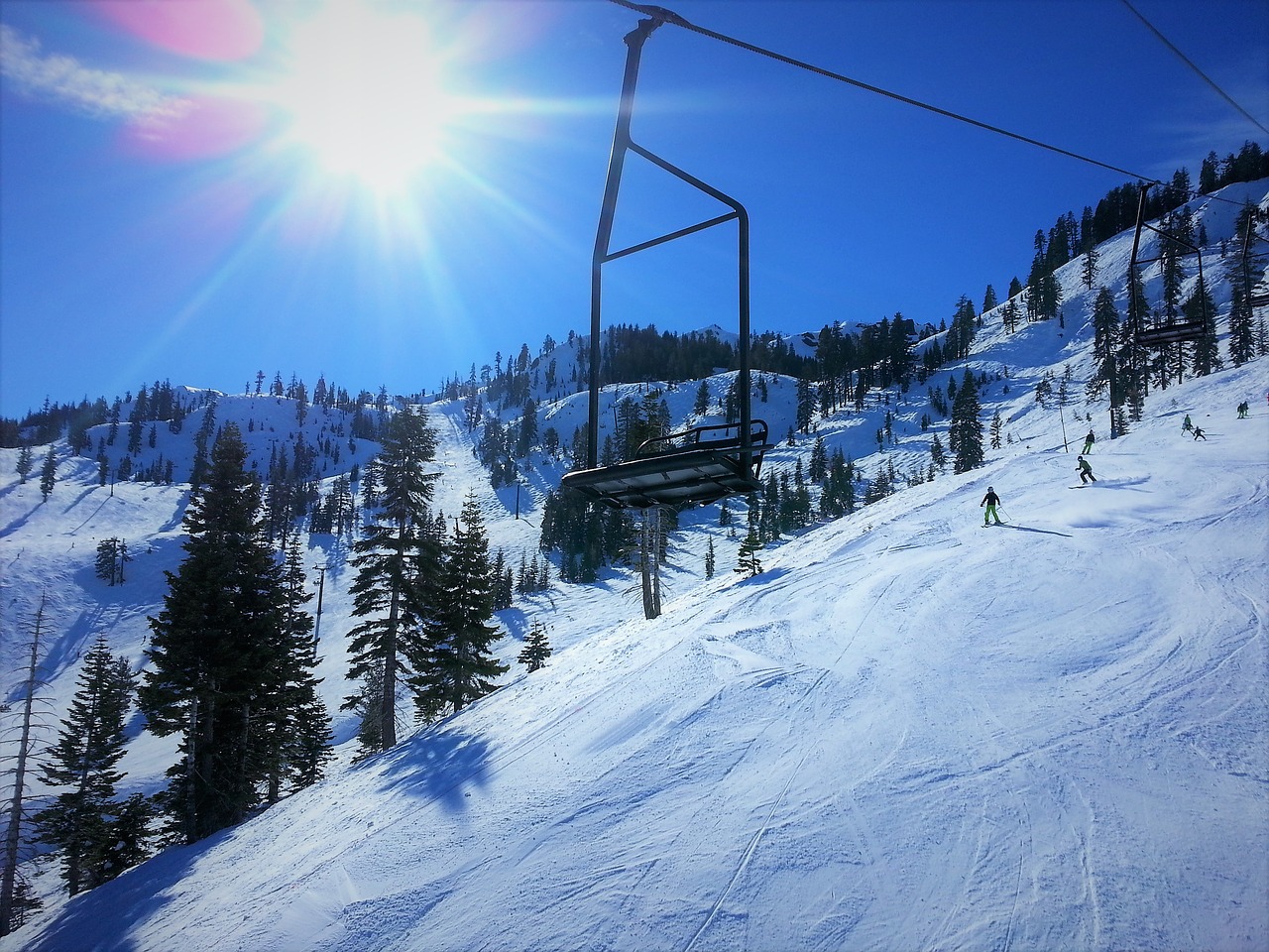 snow ski skier free photo