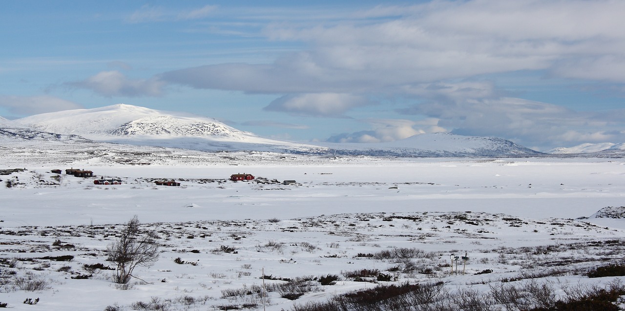 snow winter mountains free photo