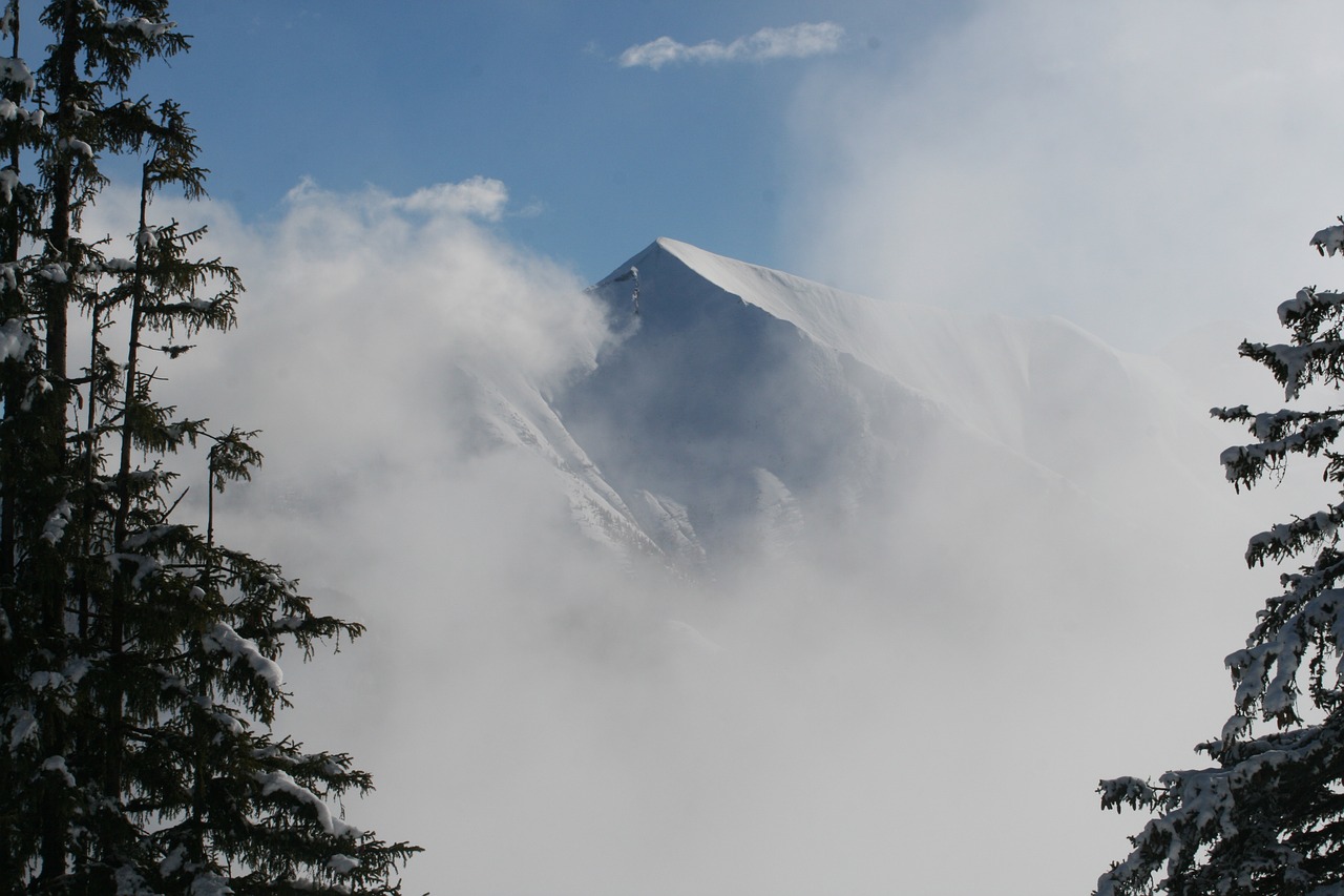 snow mountain summit free photo