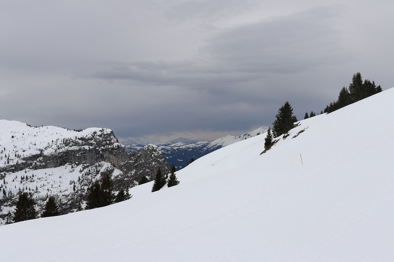 snow mountains landscape free photo