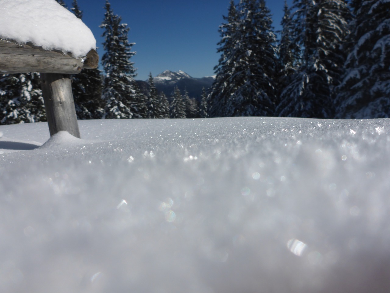 snow landscape sky free photo