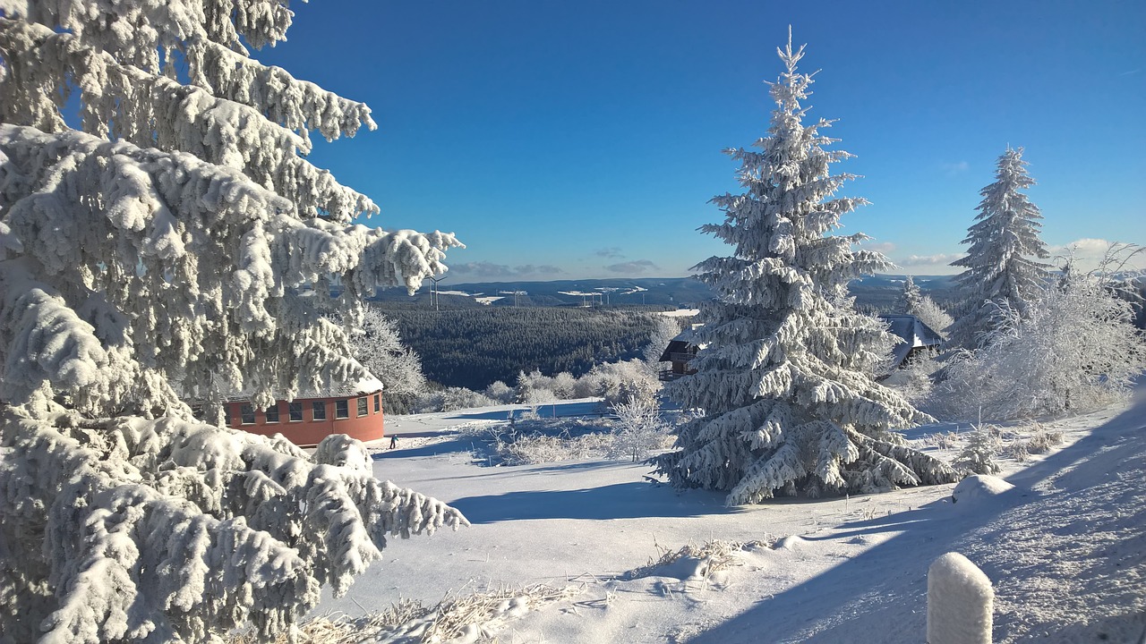 snow church landscape free photo