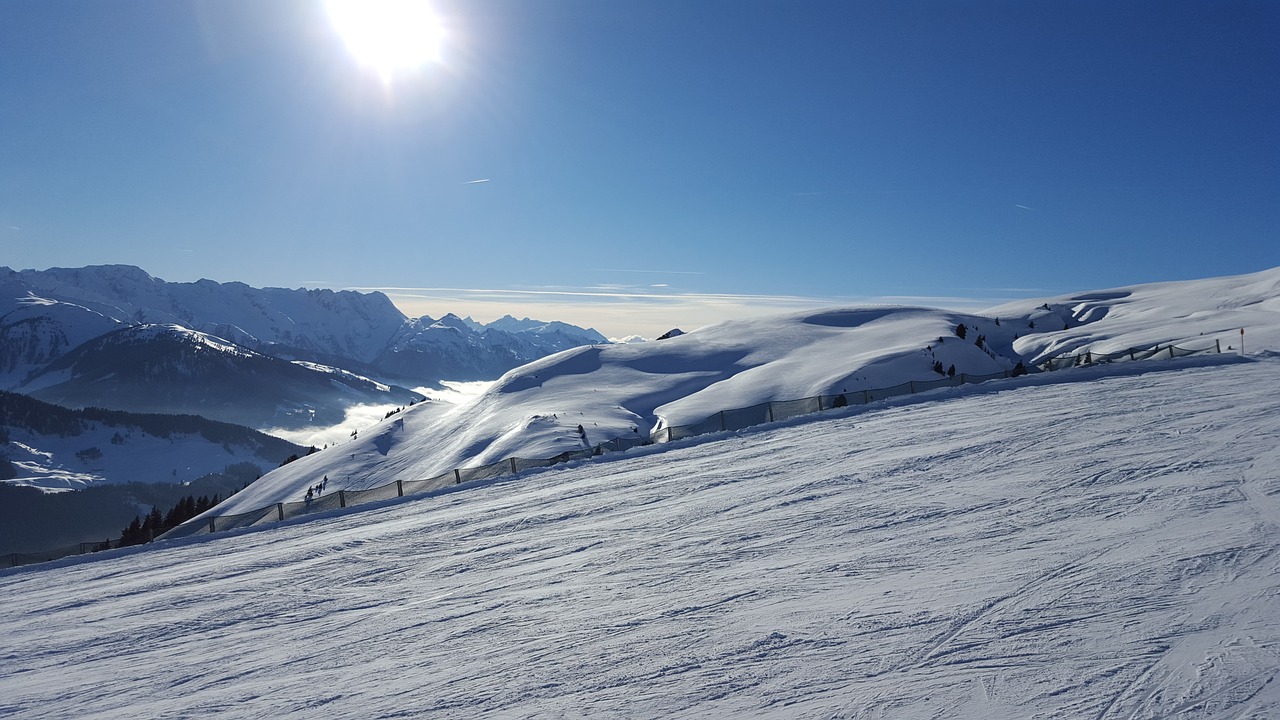 snow austria the ski slope free photo