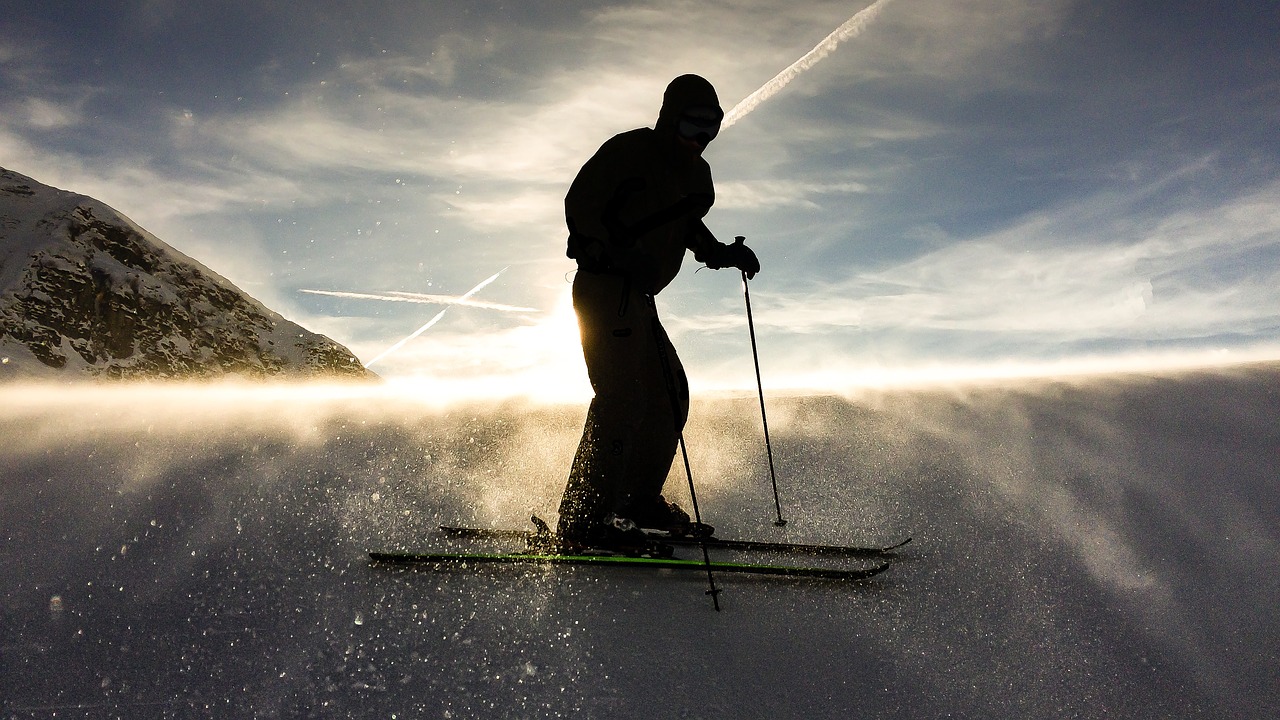 snow winter skiing free photo