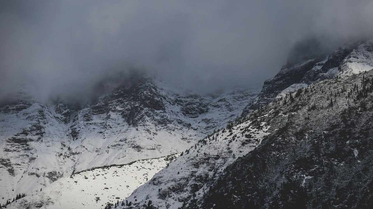 snow winter mountain free photo