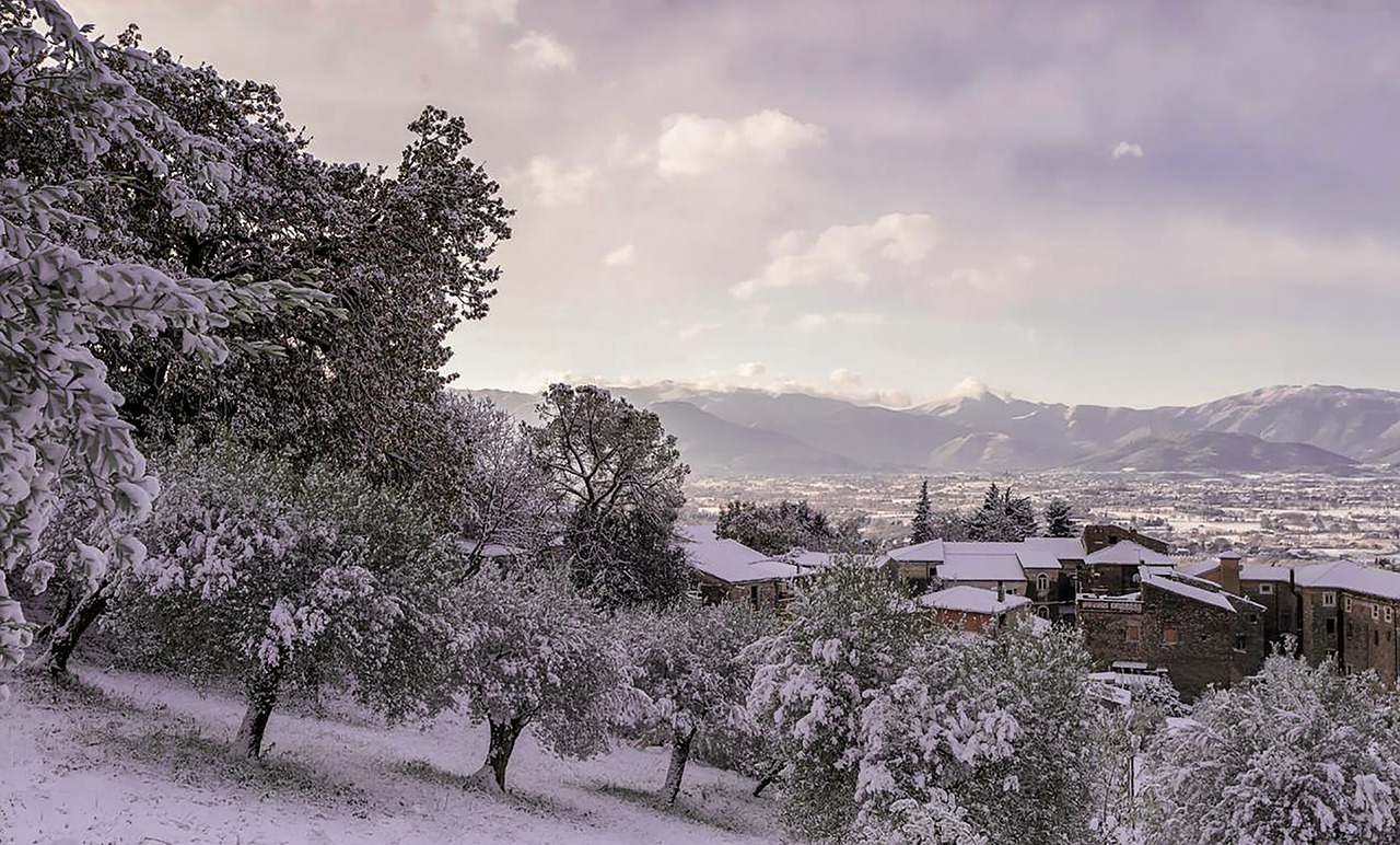 snow castrocielo italy free photo