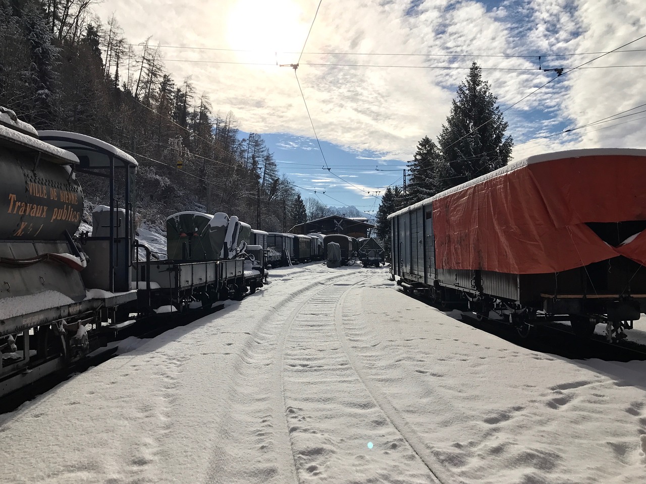 snow train depot free photo