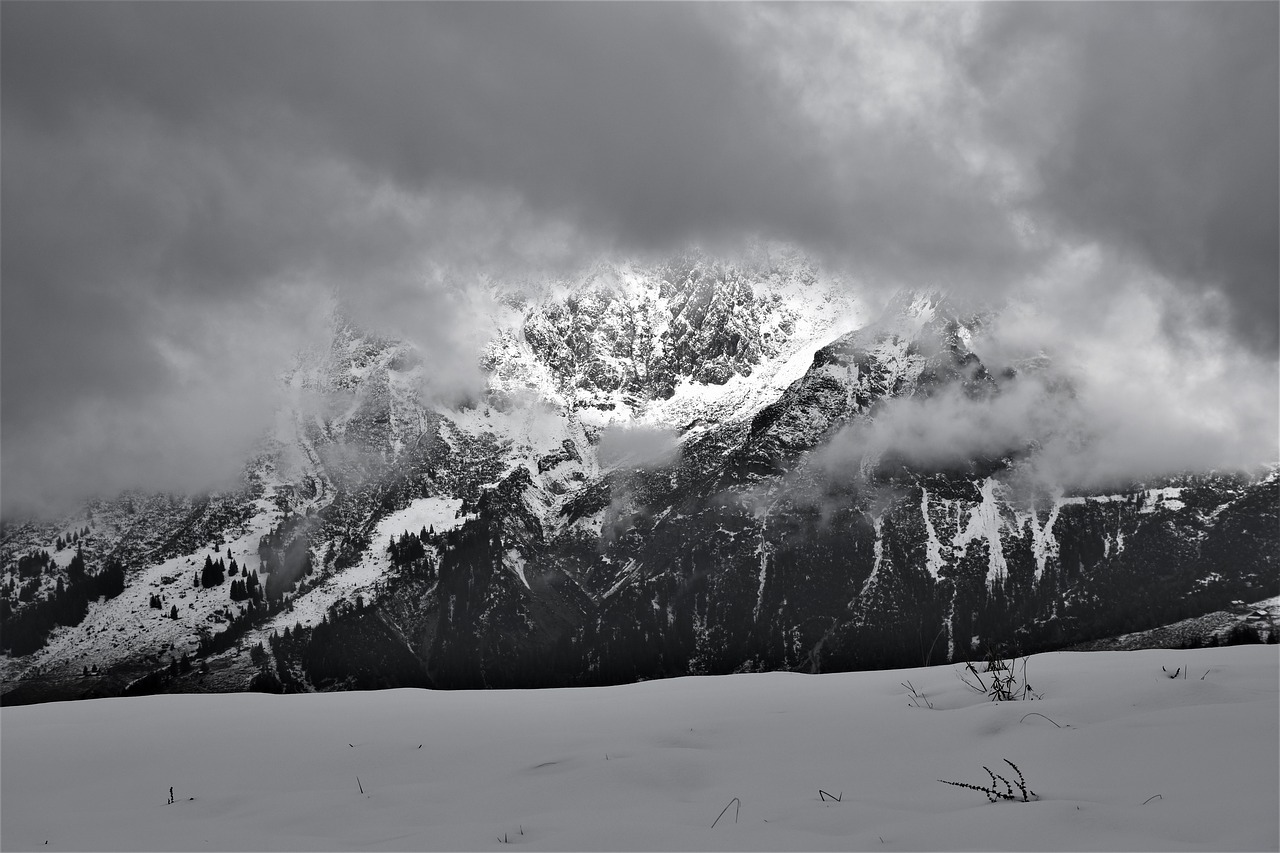 snow mountains alpine free photo
