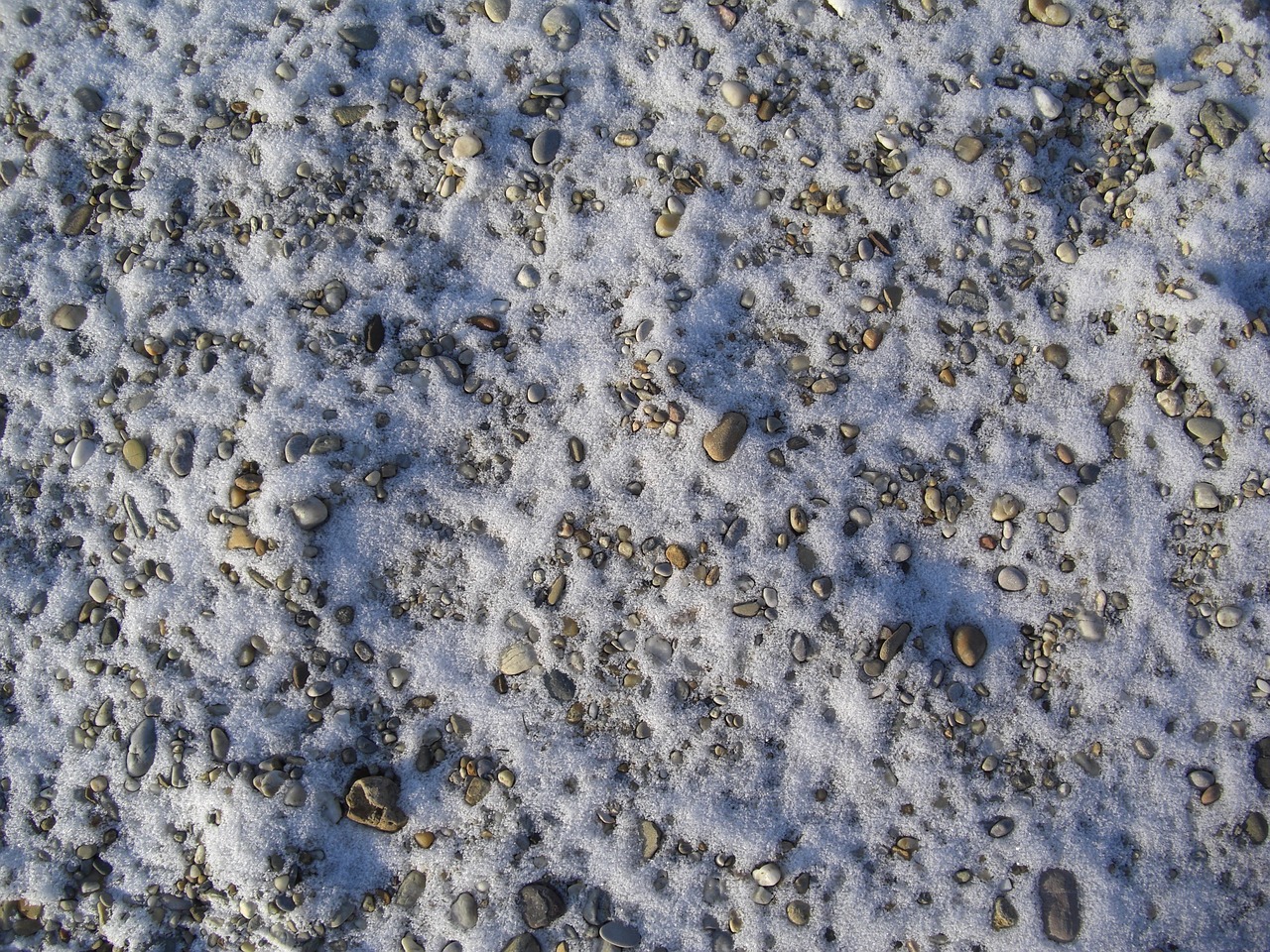 snow stones ground free photo