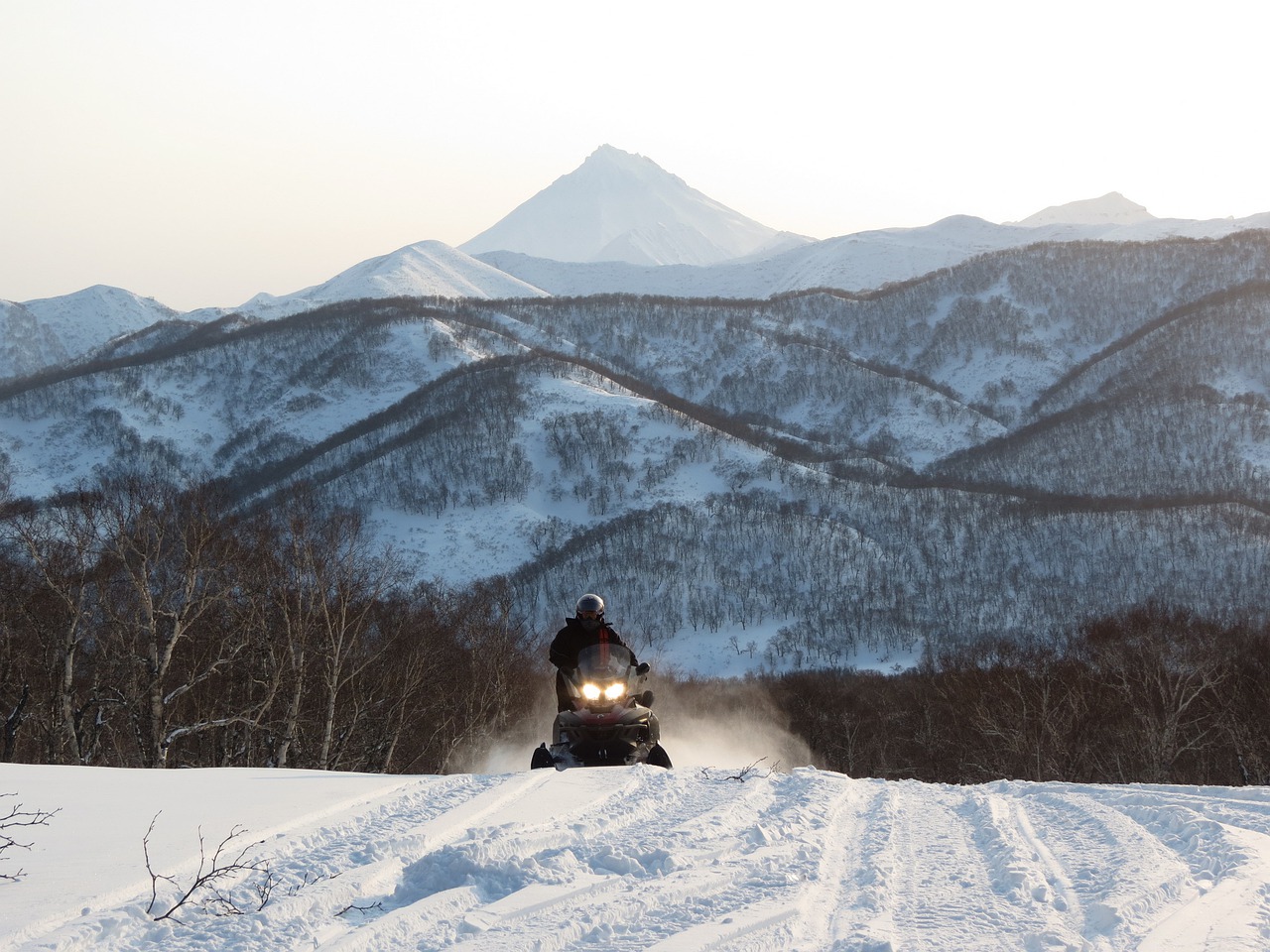 snow winter mountains free photo