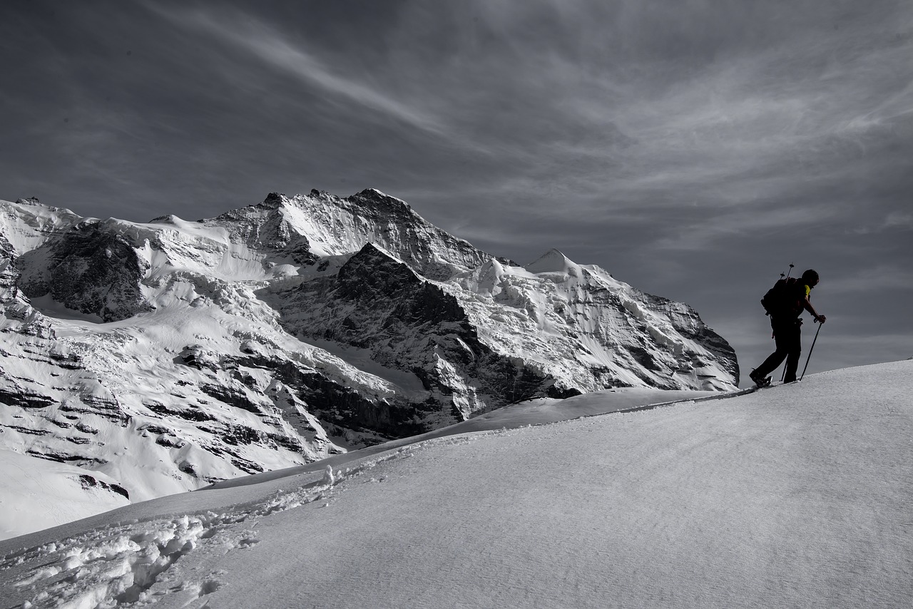 snow mountain panoramic free photo