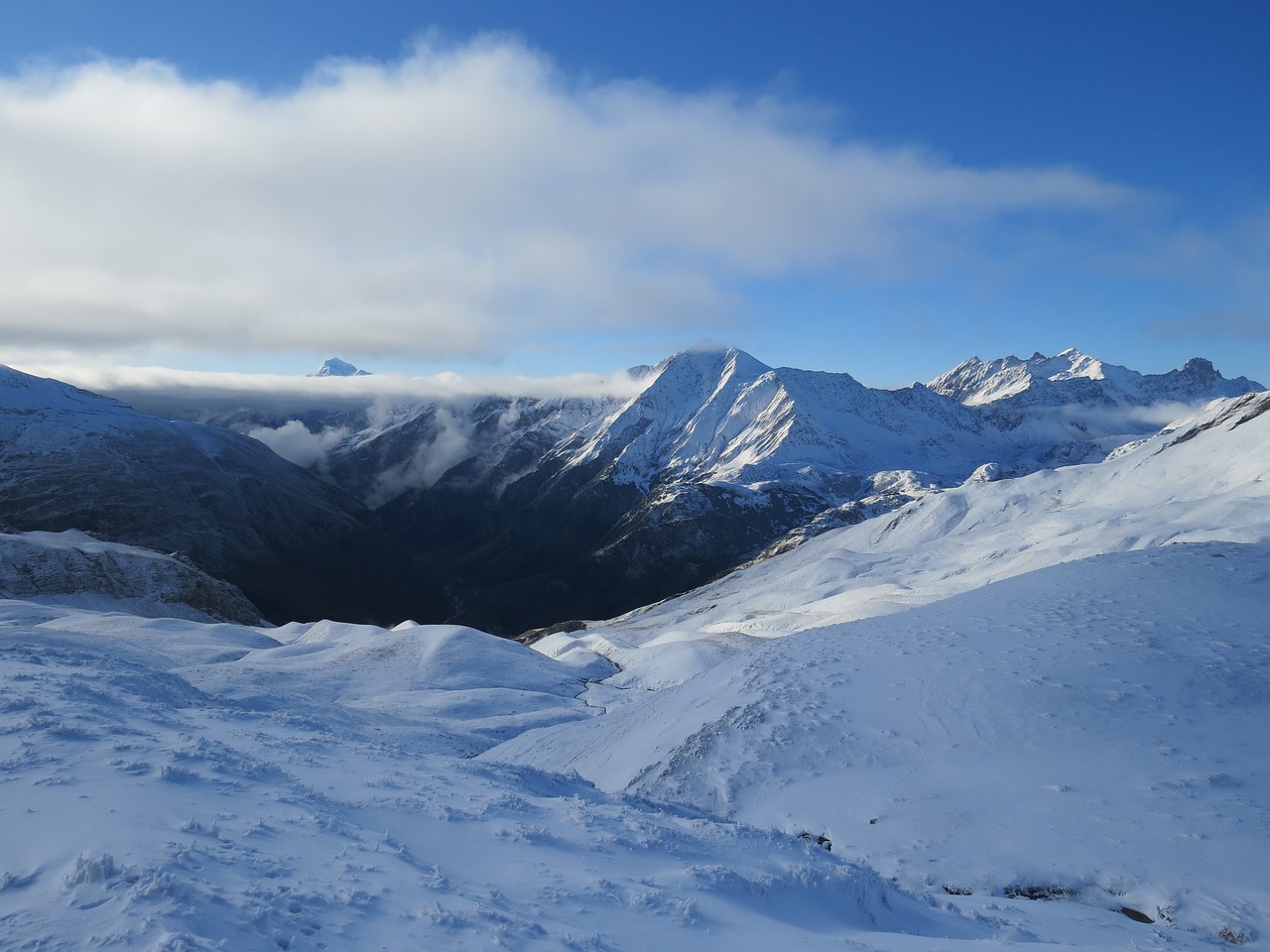 snow winter mountain free photo