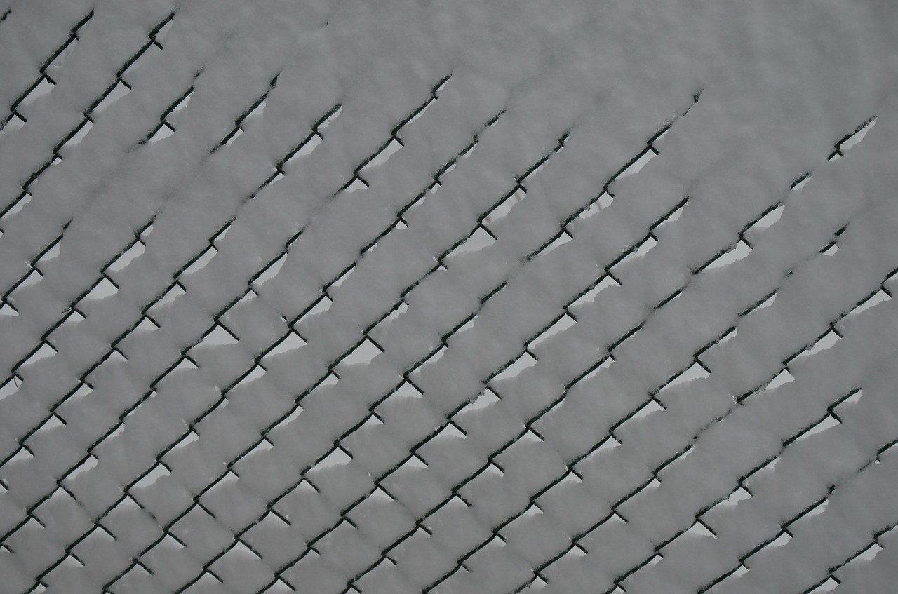 snow fence winter free photo